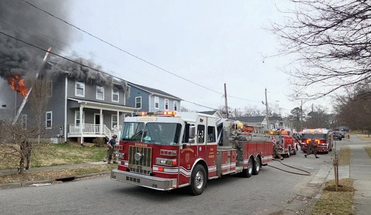 Durham Firefighters Extinguish Second-Story Fire on Morning Glory Ave and Reinforce Safety Guidelines