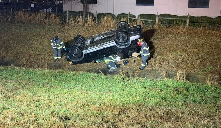 Early Morning Rollover on Interstate 77 Near Cornelius, Occupants Missing as Fire Departments Respond