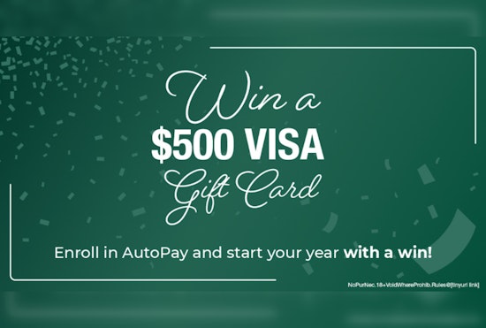 Edmond Launches AutoPay Sweepstakes Offering Chance to Win $500 Visa Gift Card