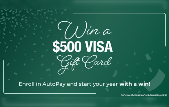 Edmond Launches AutoPay Sweepstakes Offering Chance to Win $500 Visa Gift Card