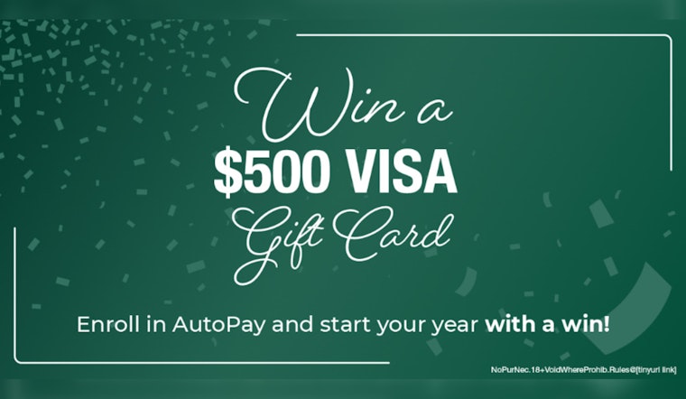 Edmond Launches AutoPay Sweepstakes Offering Chance to Win $500 Visa Gift Card