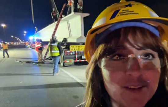 VIDEO: El Paso Experiences Overnight Engineering Marvel as First Bridge Beams Settle into Place for Montana Frontage Roads