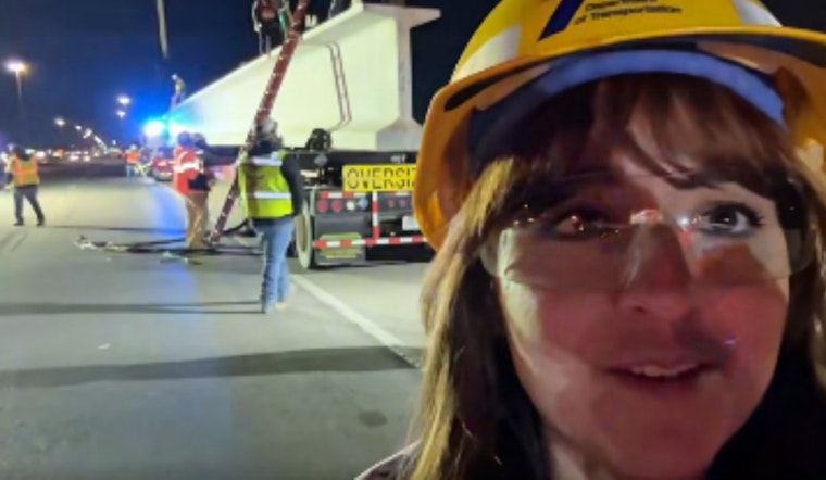 VIDEO: El Paso Experiences Overnight Engineering Marvel as First Bridge Beams Settle into Place for Montana Frontage Roads