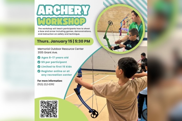 El Paso Parks and Rec Hosts Youth Archery Workshop, Register Now for January 15 Event