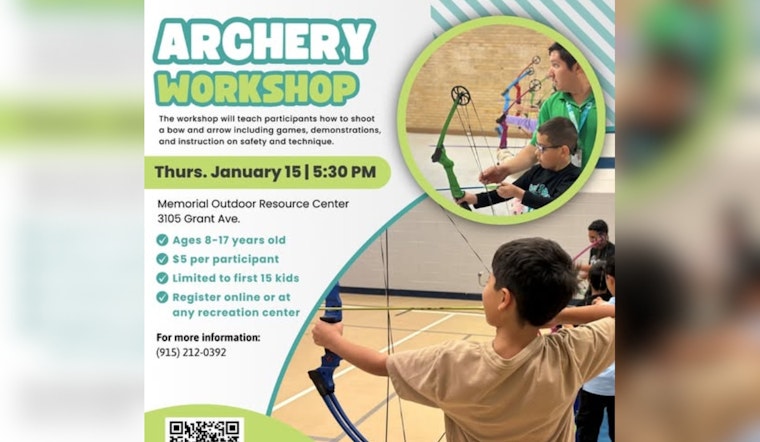 El Paso Parks and Rec Hosts Youth Archery Workshop, Register Now for January 15 Event