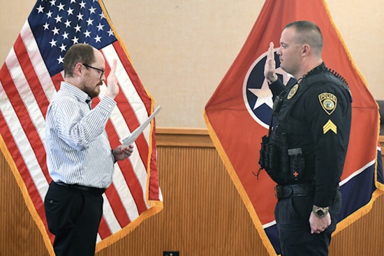 Elizabethton Police Department Promotes Eric Norman to Sergeant, Cementing His Dedication to Community and Country