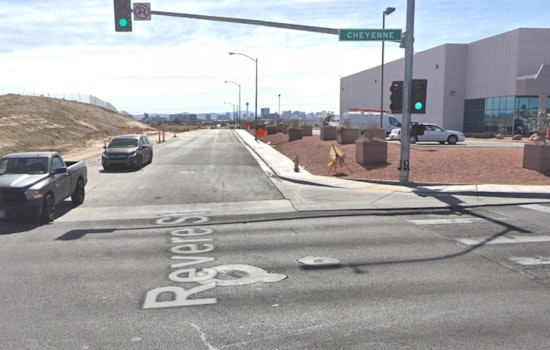 Emergency Services Respond to Vehicle Collision at Cheyenne Ave and Revere St in North Las Vegas