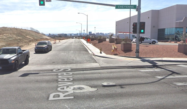 Emergency Services Respond to Vehicle Collision at Cheyenne Ave and Revere St in North Las Vegas