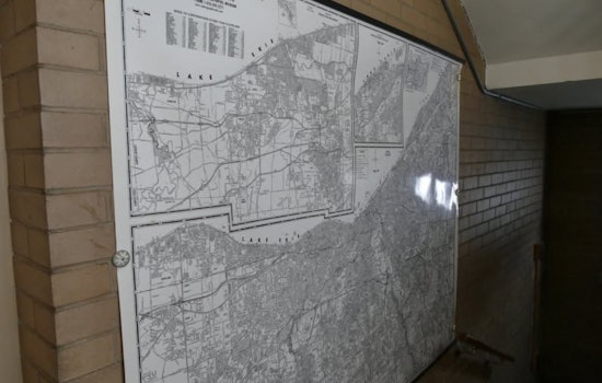 Euclid Police Department Embraces the Old-School Charm of a Giant Cleveland Metro Area Map Amidst Digital Age