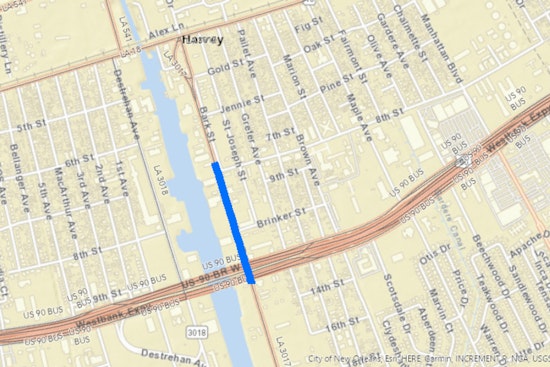 Expect Delays, Lane Restrictions on Southbound LA 3017 in Jefferson Parish During Roadwork This Week