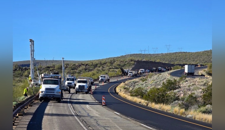Expect Delays, US 93 Paving Begins Monday North of Wickenburg with Nightly Lane Restrictions