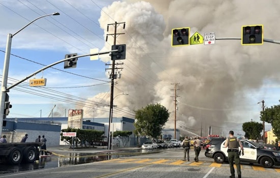 Explosions Prompt Urgent Evacuations as Fire Rages at South El Monte Metal Recycling Plant