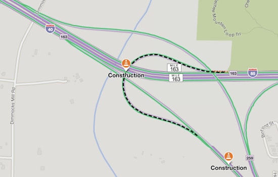 Extended Closure of I-85 South Exit Ramp to I-40 East in Orange County as NCDOT Completes Drainage Work