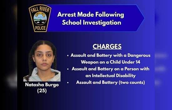Fall River Paraprofessional Arrested on Multiple Assault Charges Involving Minor at Carlton Viveiros Elementary