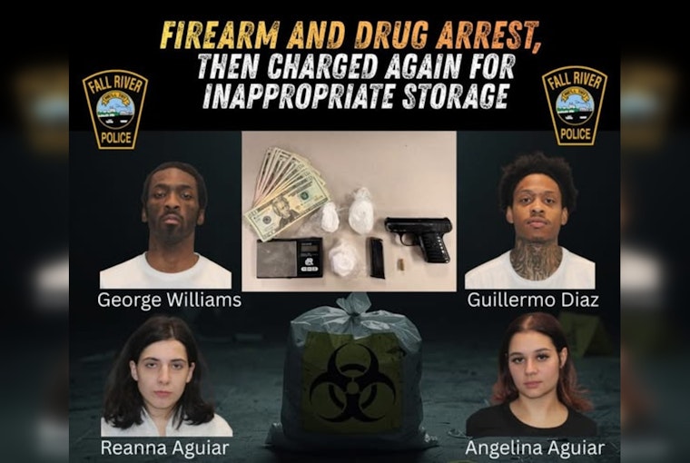 Fall River Police and FBI Task Force Arrest Four Suspected of Narcotics Distribution and Firearm Offenses