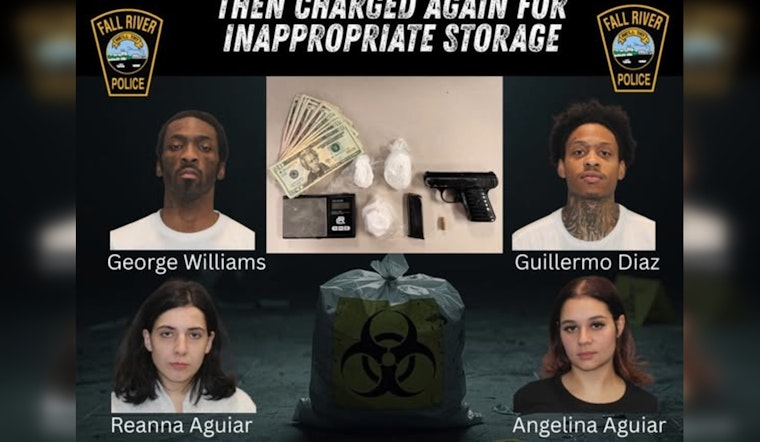 Fall River Police and FBI Task Force Arrest Four Suspected of Narcotics Distribution and Firearm Offenses