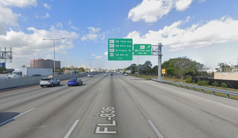 Fatal Collision on Dolphin Expressway Near NW 57th Avenue Halts Westbound Traffic in Miami