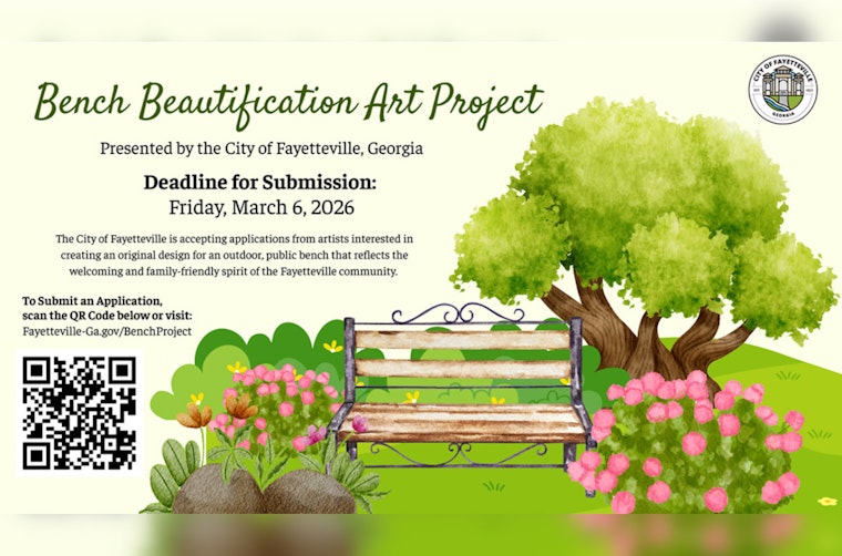 Fayetteville Seeks Local Artists to Transform Downtown Bench with Creative Flair