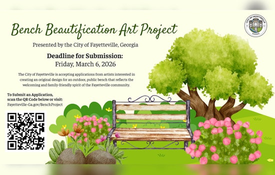 Fayetteville Seeks Local Artists to Transform Downtown Bench with Creative Flair