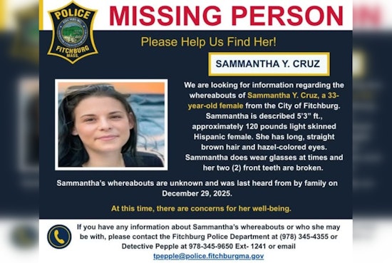 Fitchburg Police Seek Public's Help in Locating Missing Resident Sammantha Y. Cruz