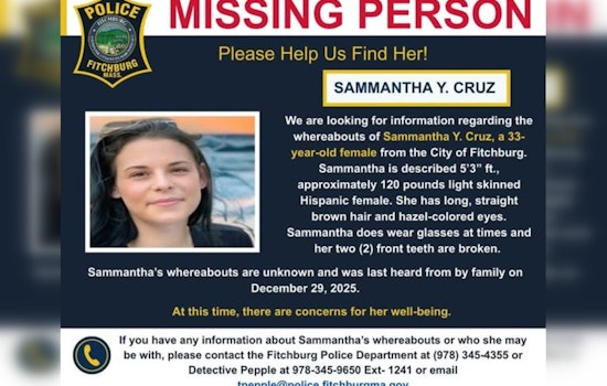 Fitchburg Police Seek Public's Help in Locating Missing Resident Sammantha Y. Cruz