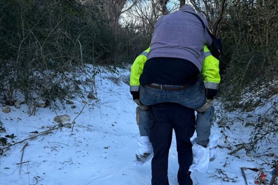 Fort Worth Crews Race To Haul Hundreds From Icy East Side Encampment