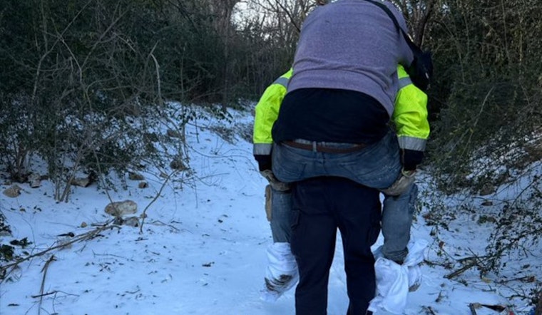 Fort Worth Crews Race To Haul Hundreds From Icy East Side Encampment