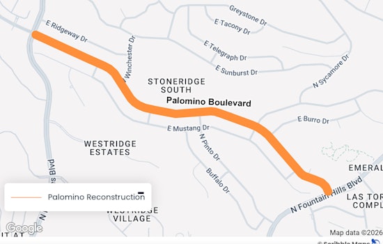 Fountain Hills to Host Open House on Palomino Boulevard Reconstruction Plans