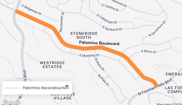 Fountain Hills to Host Open House on Palomino Boulevard Reconstruction Plans