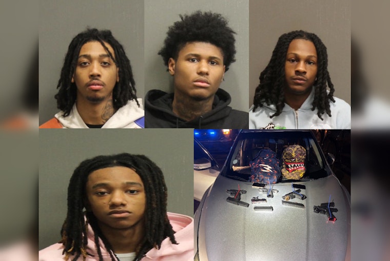 Four Arrested After Alleged Joyride in Stolen Car with Handguns in Nashville