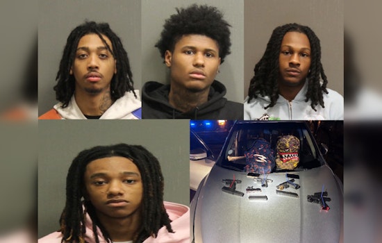 Four Arrested After Alleged Joyride in Stolen Car with Handguns in Nashville