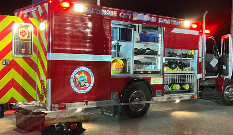 Four Baltimore Firefighters Injured in Firetruck Collision with Parked Box Truck on Icy Streets