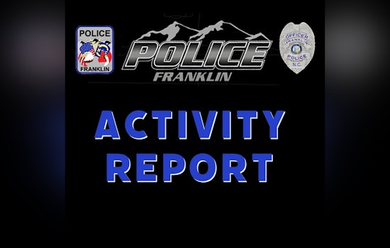 Franklin Police Department Releases Activity Report Highlighting Property Crimes and DUI Arrests