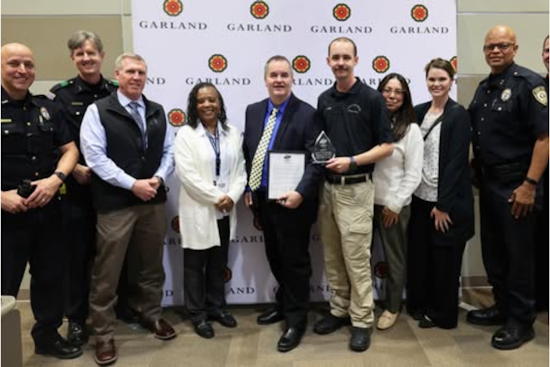 Garland Police’s Trenton Jones Celebrated with Team Garland Leadership Award for Behind-the-Scenes Excellence