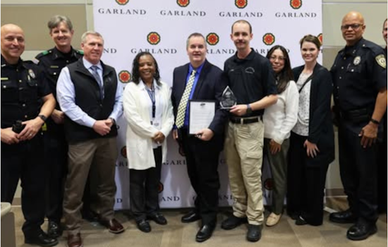 Garland Police’s Trenton Jones Celebrated with Team Garland Leadership Award for Behind-the-Scenes Excellence