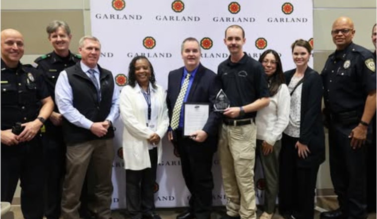 Garland Police’s Trenton Jones Celebrated with Team Garland Leadership Award for Behind-the-Scenes Excellence