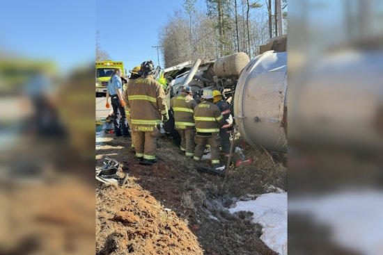 Gaston County Responders Tackle Hazmat Crisis Following Sewage Truck Overturn on Bob Friday Road