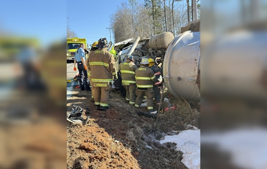 Gaston County Responders Tackle Hazmat Crisis Following Sewage Truck Overturn on Bob Friday Road