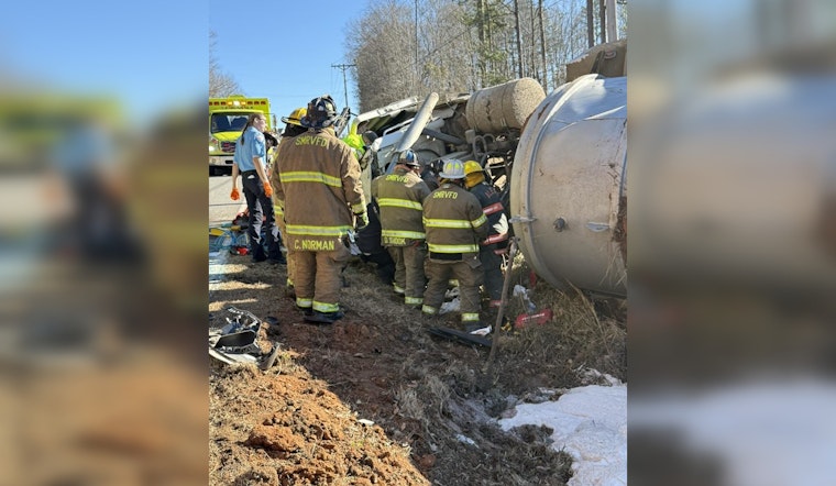 Gaston County Responders Tackle Hazmat Crisis Following Sewage Truck Overturn on Bob Friday Road