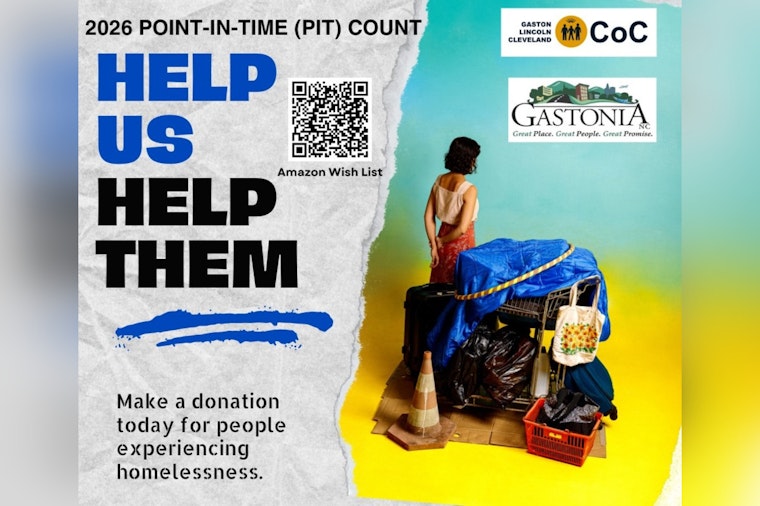 Gastonia Seeks Volunteers for Point-in-Time Count to Address Homelessness in Gaston, Lincoln, and Cleveland Counties