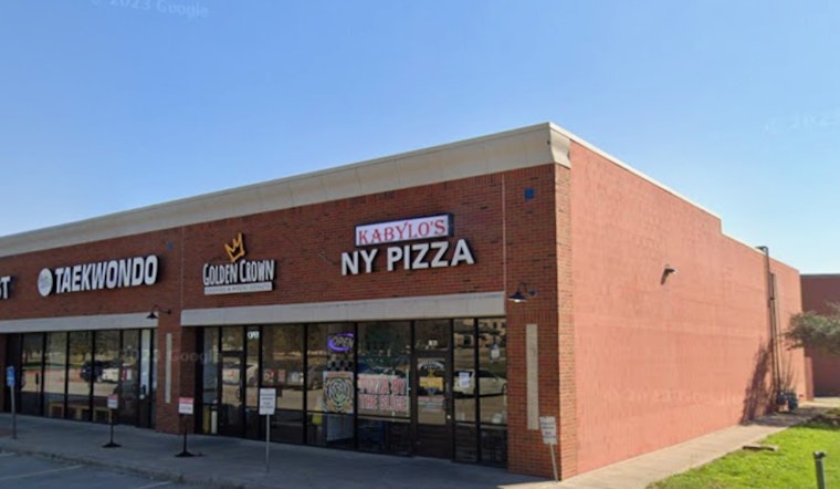 Giant Foldable Slices Take Over North Richland Hills Plaza Corner