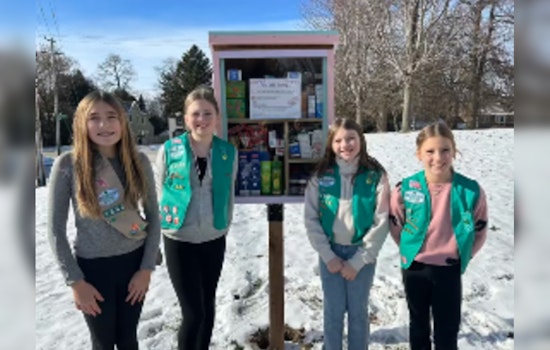 Girl Scout Troop 1363 Launches Free Little Pantry in South Milwaukee to Tackle Food Insecurity