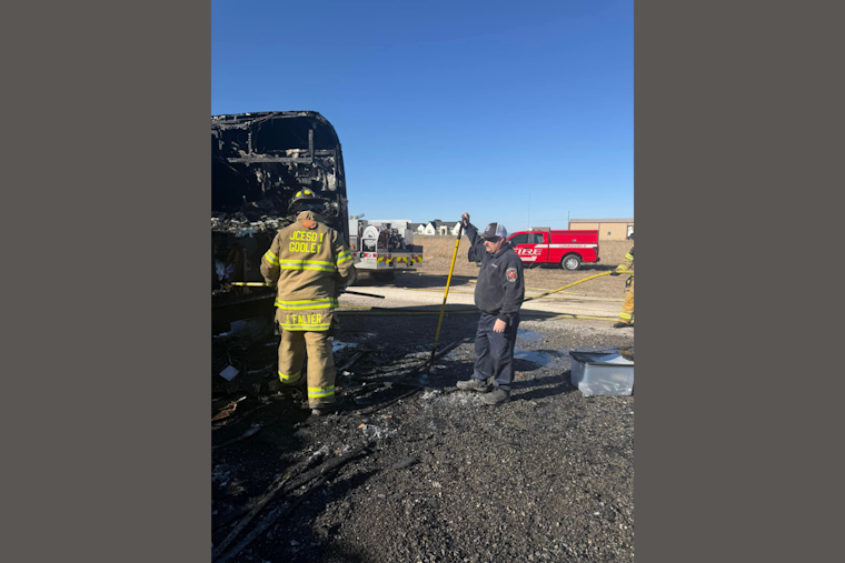 Godley Fire Department Quells RV Blaze, Ensures No Injuries in Swift Operation on FM 2331