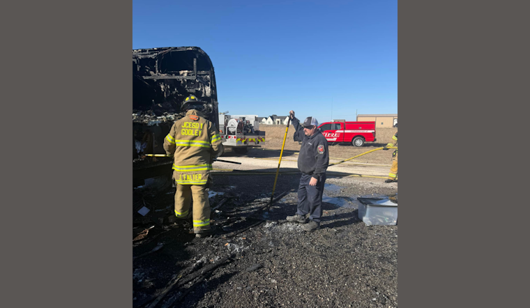 Godley Fire Department Quells RV Blaze, Ensures No Injuries in Swift Operation on FM 2331