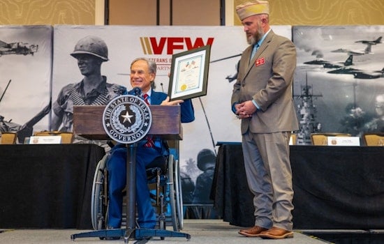 Gov. Greg Abbott Reaffirms Support for Veterans at Texas VFW Mid-Winter Conference