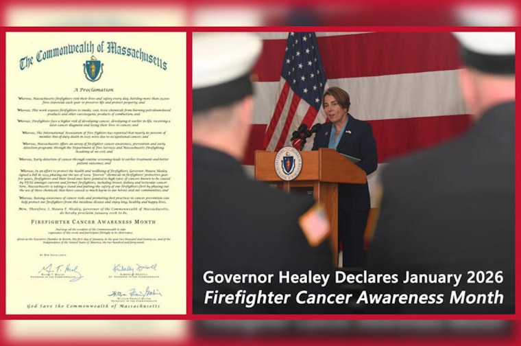 Governor Maura Healey Declares January as Firefighter Cancer Awareness Month to Promote Health Initiatives