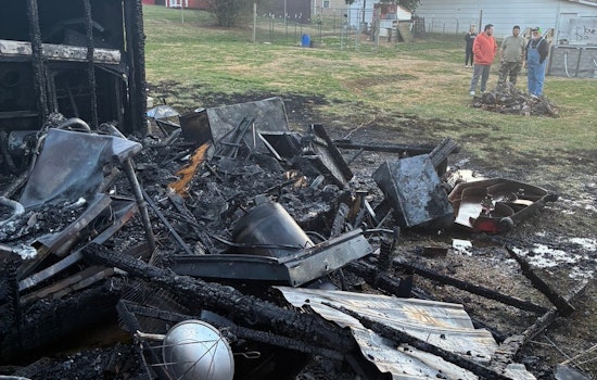 Halls Firefighters Praised for Swift Action Saving Home Near Workshop Blaze on Nicks Road