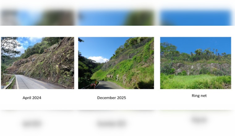 Hāna Highway Safer as HDOT Completes $7.7 Million Rockfall Mitigation Project Near Waikamoi Stream