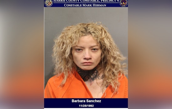 Harris County Traffic Stop Leads to Arrest of Barbara Sanchez, Illegal Weapon and Suspected Narcotics Seized