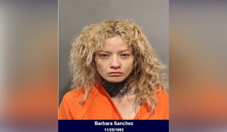 Harris County Traffic Stop Leads to Arrest of Barbara Sanchez, Illegal Weapon and Suspected Narcotics Seized
